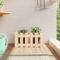 vidaXL Jardinera con diseño de valla madera maciza de pino 60x30x30 cm