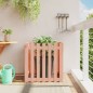 vidaXL Jardinera con diseño de valla madera maciza Douglas 70x70x70 cm
