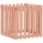 vidaXL Jardinera con diseño de valla madera maciza Douglas 70x70x70 cm