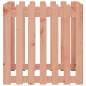vidaXL Jardinera con diseño de valla madera maciza Douglas 70x70x70 cm