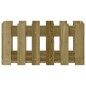 vidaXL Jardinera diseño de valla madera de pino impregnada 60x30x30 cm