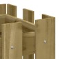 vidaXL Jardinera diseño de valla madera de pino impregnada 60x30x30 cm