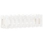 vidaXL Arriate elevado jardín con valla madera pino blanco 100x30x30cm vidaXL Arriate elevado jardín con valla madera pino blanco 100x30x30cm