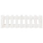 vidaXL Arriate elevado jardín con valla madera pino blanco 100x30x30cm vidaXL Arriate elevado jardín con valla madera pino blanco 100x30x30cm