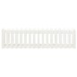 vidaXL Arriate elevado jardín con valla madera pino blanco 200x50x50cm vidaXL Arriate elevado jardín con valla madera pino blanco 200x50x50cm
