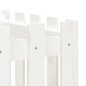 vidaXL Arriate elevado jardín con valla madera pino blanco 200x50x50cm vidaXL Arriate elevado jardín con valla madera pino blanco 200x50x50cm
