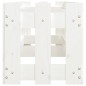 vidaXL Arriate elevado jardín con valla madera pino blanco 200x30x30cm vidaXL Arriate elevado jardín con valla madera pino blanco 200x30x30cm