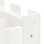 vidaXL Arriate elevado jardín con valla madera pino blanco 200x30x30cm vidaXL Arriate elevado jardín con valla madera pino blanco 200x30x30cm