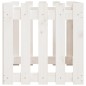 vidaXL Arriate elevado jardín con valla madera pino blanco 100x50x50cm
