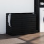 vidaXL Cesto para la ropa sucia madera maciza pino negro 88,5x44x66 cm vidaXL Cesto para la ropa sucia madera maciza pino negro 88,5x44x66 cm