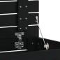 vidaXL Cesto para la ropa sucia madera maciza pino negro 88,5x44x66 cm vidaXL Cesto para la ropa sucia madera maciza pino negro 88,5x44x66 cm