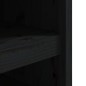 vidaXL Mueble de cocina exterior madera maciza pino negro 106x55x64 cm vidaXL Mueble de cocina exterior madera maciza pino negro 106x55x64 cm