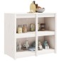 vidaXL Mueble de cocina exterior madera maciza pino blanco 106x55x92cm vidaXL Mueble de cocina exterior madera maciza pino blanco 106x55x92cm