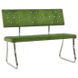 vidaXL Banco de terciopelo verde claro 110 cm vidaXL Banco de terciopelo verde claro 110 cm