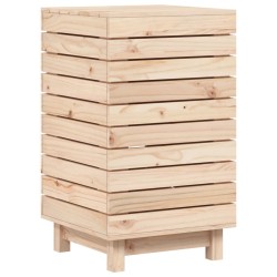 vidaXL Cesto para la ropa sucia madera maciza de pino 44x44x76 cm