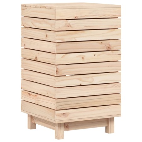 vidaXL Cesto para la ropa sucia madera maciza de pino 44x44x76 cm