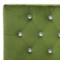vidaXL Banco de terciopelo verde claro 110 cm vidaXL Banco de terciopelo verde claro 110 cm
