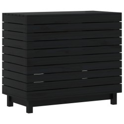 vidaXL Cesto para la ropa sucia madera maciza de pino 88,5x44x76 cm