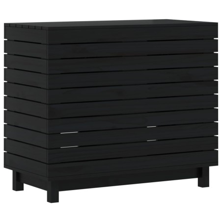 vidaXL Cesto para la ropa sucia madera maciza de pino 88,5x44x76 cm