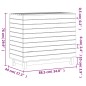 vidaXL Cesto para la ropa sucia madera maciza de pino 88,5x44x76 cm