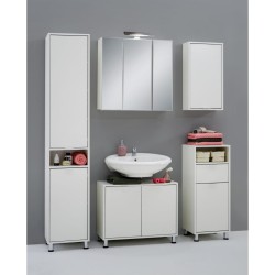 FMD Armario de baño blanco 36,7x32,9x90,4 cm