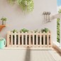 vidaXL Arriate elevado jardín con valla madera maciza pino 150x50x50cm vidaXL Arriate elevado jardín con valla madera maciza pino 150x50x50cm