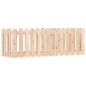 vidaXL Arriate elevado jardín con valla madera maciza pino 150x50x50cm vidaXL Arriate elevado jardín con valla madera maciza pino 150x50x50cm