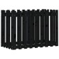 vidaXL Arriate elevado jardín con valla madera pino negro 100x50x70cm vidaXL Arriate elevado jardín con valla madera pino negro 100x50x70cm