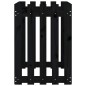 vidaXL Arriate elevado jardín con valla madera pino negro 100x50x70cm vidaXL Arriate elevado jardín con valla madera pino negro 100x50x70cm