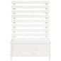 vidaXL Jardinera estantería madera maciza pino blanco 79x39,5x114 cm vidaXL Jardinera estantería madera maciza pino blanco 79x39,5x114 cm