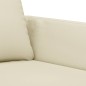 vidaXL Sofá de 2 plazas de cuero sintético color crema 120 cm vidaXL Sofá de 2 plazas de cuero sintético color crema 120 cm