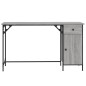 vidaXL Escritorio ordenador madera ingeniería Sonoma gris 131x48x75 cm vidaXL Escritorio ordenador madera ingeniería Sonoma gris 131x48x75 cm