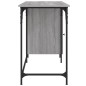 vidaXL Escritorio ordenador madera ingeniería Sonoma gris 131x48x75 cm vidaXL Escritorio ordenador madera ingeniería Sonoma gris 131x48x75 cm