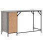 vidaXL Escritorio ordenador madera ingeniería Sonoma gris 131x48x75 cm vidaXL Escritorio ordenador madera ingeniería Sonoma gris 131x48x75 cm