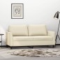 vidaXL Sofá de 2 plazas de cuero sintético color crema 140 cm vidaXL Sofá de 2 plazas de cuero sintético color crema 140 cm