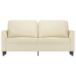 vidaXL Sofá de 2 plazas de cuero sintético color crema 140 cm vidaXL Sofá de 2 plazas de cuero sintético color crema 140 cm