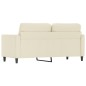 vidaXL Sofá de 2 plazas de cuero sintético color crema 140 cm vidaXL Sofá de 2 plazas de cuero sintético color crema 140 cm