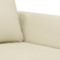 vidaXL Sofá de 2 plazas de cuero sintético color crema 140 cm vidaXL Sofá de 2 plazas de cuero sintético color crema 140 cm