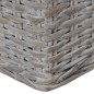 vidaXL Sofá de 2 plazas con cojines ratán natural gris vidaXL Sofá de 2 plazas con cojines ratán natural gris