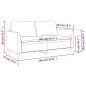 vidaXL Sofá de 2 plazas de cuero sintético color crema 140 cm vidaXL Sofá de 2 plazas de cuero sintético color crema 140 cm