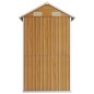 vidaXL Cobertizo jardín acero galvanizado marrón claro 192x152,5x237cm vidaXL Cobertizo jardín acero galvanizado marrón claro 192x152,5x237cm