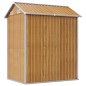 vidaXL Cobertizo jardín acero galvanizado marrón claro 192x152,5x237cm vidaXL Cobertizo jardín acero galvanizado marrón claro 192x152,5x237cm