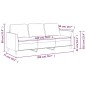 vidaXL Sofá de 3 plazas de cuero sintético rojo vino 180 cm vidaXL Sofá de 3 plazas de cuero sintético rojo vino 180 cm