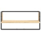 vidaXL Estante de pared con barra roble Sonoma 65x25x30 cm