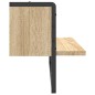 vidaXL Estante de pared con barra roble Sonoma 65x25x30 cm