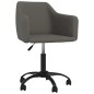 vidaXL Sillas de comedor giratorias 2 unidades terciopelo gris oscuro