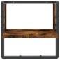 vidaXL Estantes de pared con barra roble ahumado 30x25x30 cm vidaXL Estantes de pared con barra roble ahumado 30x25x30 cm