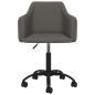 vidaXL Sillas de comedor giratorias 2 unidades terciopelo gris oscuro