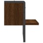 vidaXL Estante de pared con barra marrón roble 30x25x30 cm vidaXL Estante de pared con barra marrón roble 30x25x30 cm