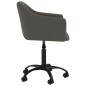 vidaXL Sillas de comedor giratorias 2 unidades terciopelo gris oscuro
